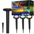 Low Voltage Wired Outdoor Pathway Lights 2, Landscape Lighting with 60+ Scene Modes, IP66 Waterproof for Yard Patio Garden Work with Alexa/Google/Matter