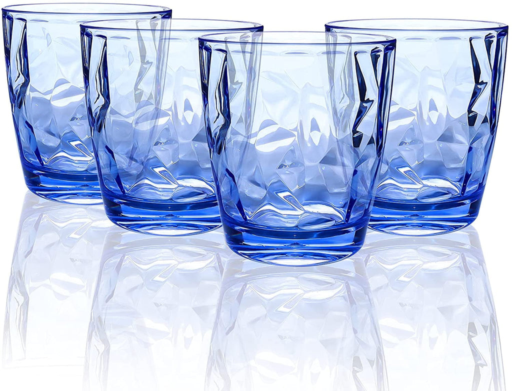 470ml Transparent Blue PC Drinkware (Set of 4)