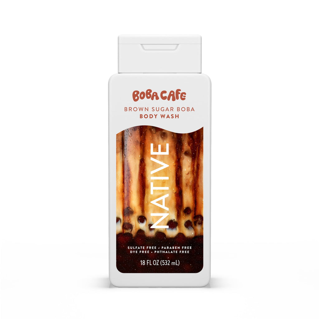 Body Wash, Limited Edition Coconut Ube, Sulfate Free Body Wash for Women &amp; Men, Boba Café, 18 fl oz