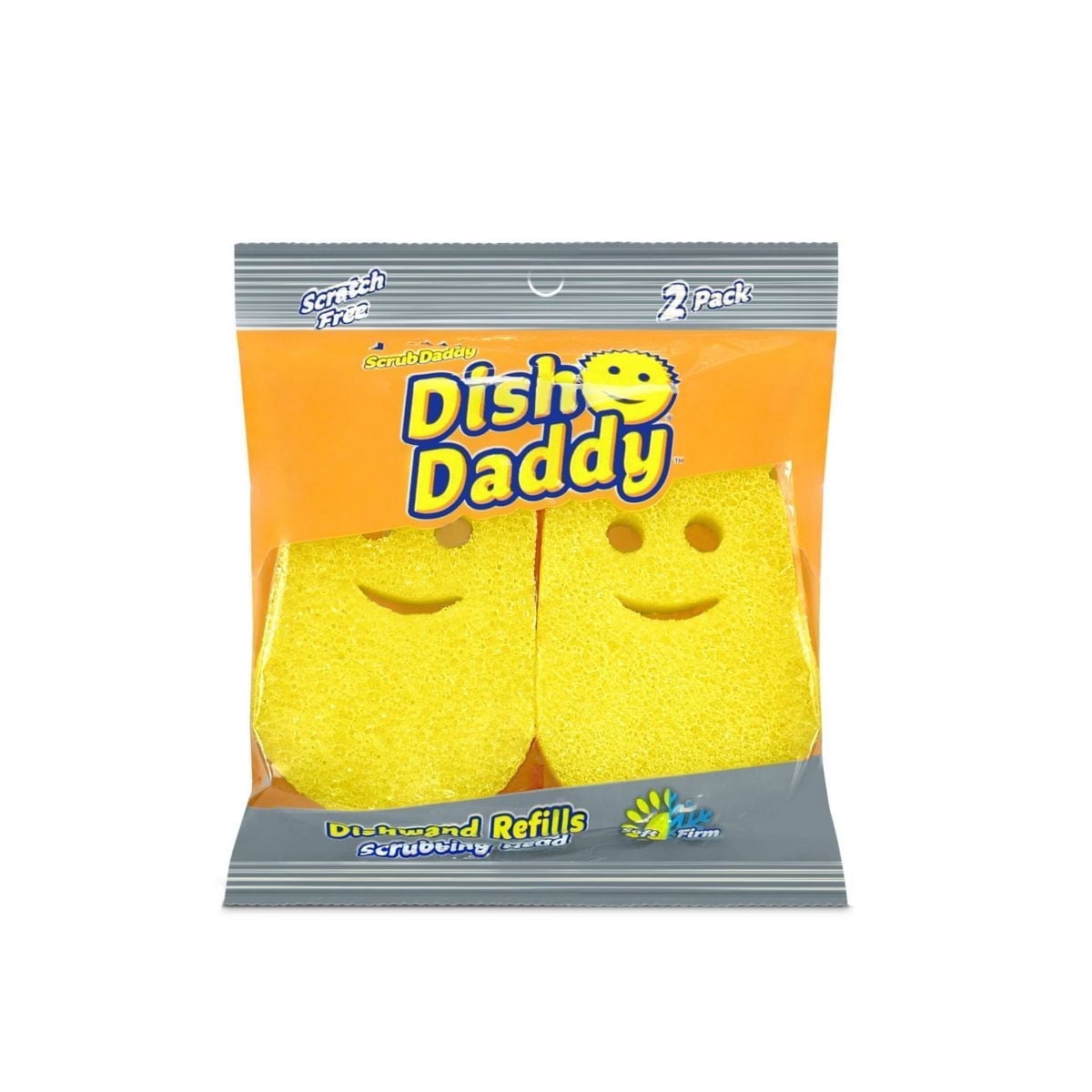 Dish Daddy Dishwand Sponge Refill - Dishwand Scrubber Refill - 2 Count