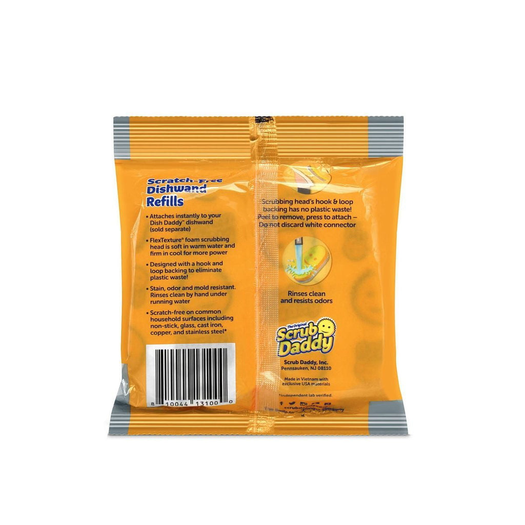 Dish Daddy Dishwand Sponge Refill - Dishwand Scrubber Refill - 2 Count