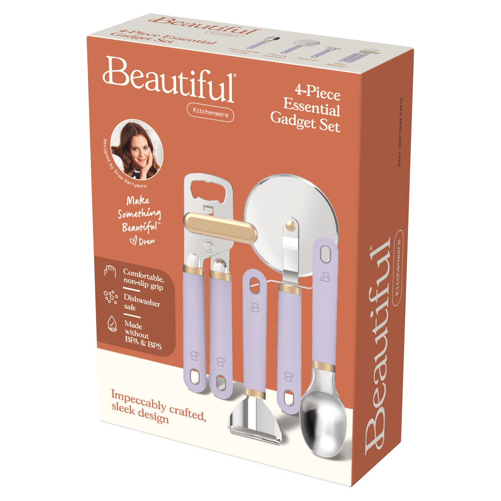 4-Piece Essentials Gadget Set, Porcini Taupe by Drew Barrymore