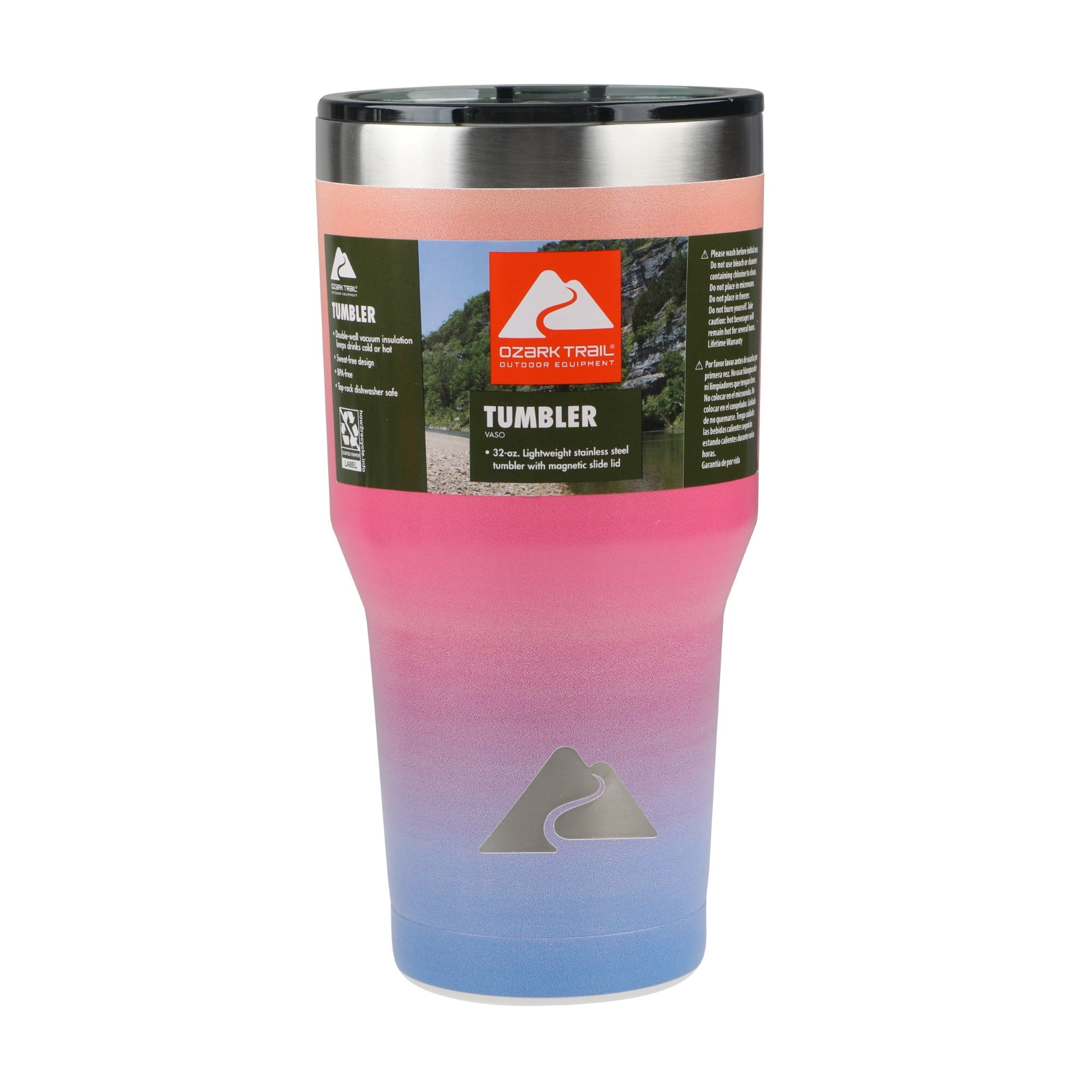 Ozark Trail 32 oz Stainless Steel Insulated Tumbler, Black