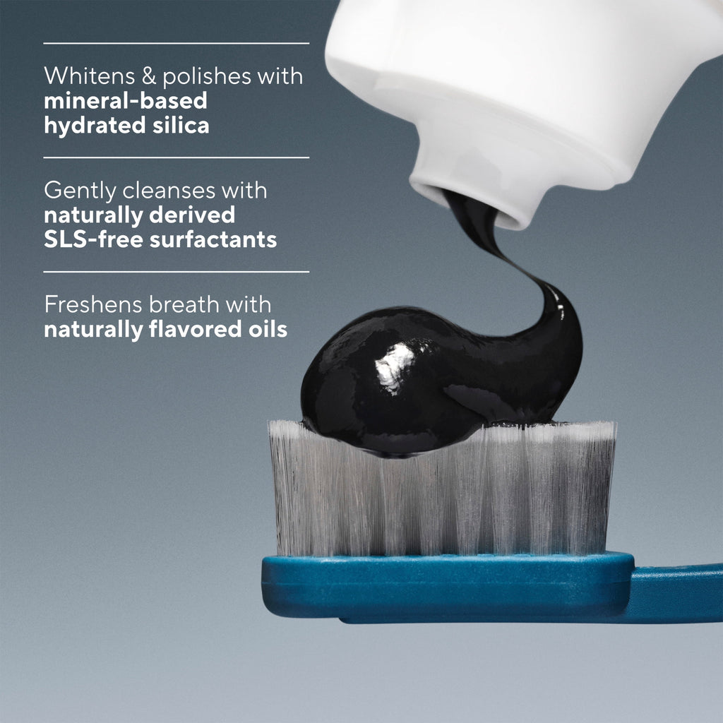 Fluoride Free Toothpaste, Charcoal &amp; Mint Flavor, 4.1 oz, for Adults &amp; Kids 2+