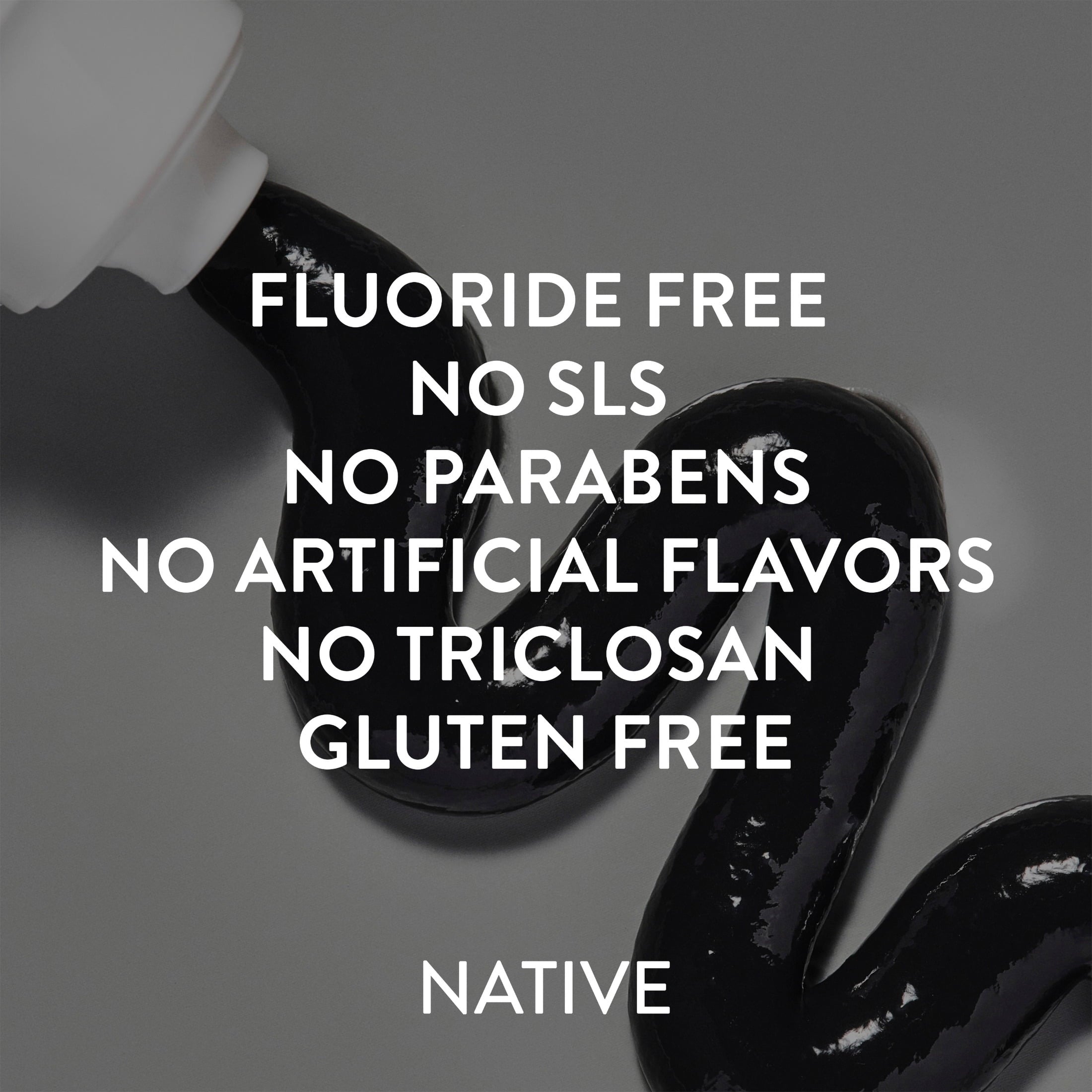 Fluoride Free Toothpaste, Charcoal &amp; Mint Flavor, 4.1 oz, for Adults &amp; Kids 2+