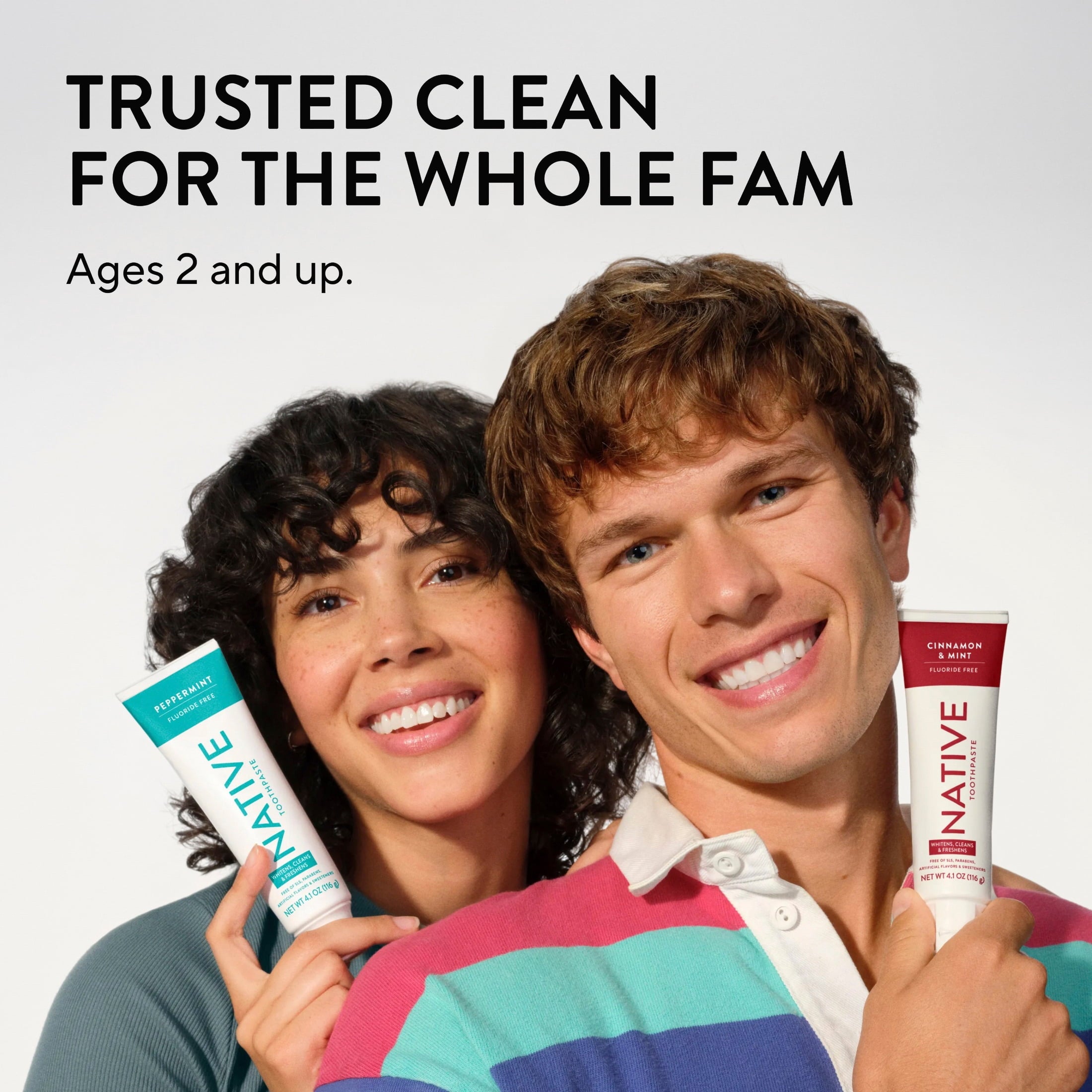 Fluoride Free Toothpaste, Charcoal &amp; Mint Flavor, 4.1 oz, for Adults &amp; Kids 2+