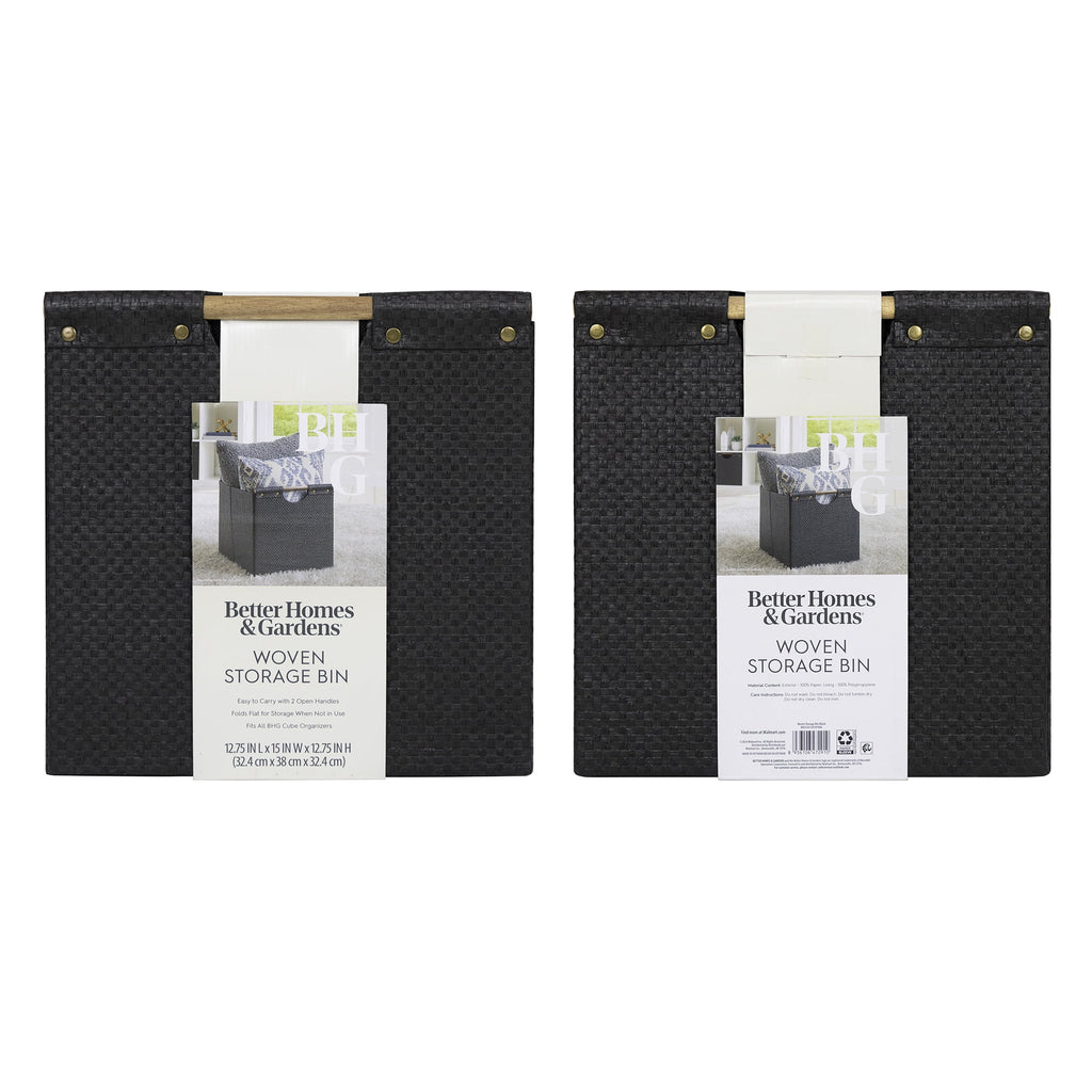 Better Homes &amp; Gardens Collapsible Fabric Cube Storage Bin, Vanilla