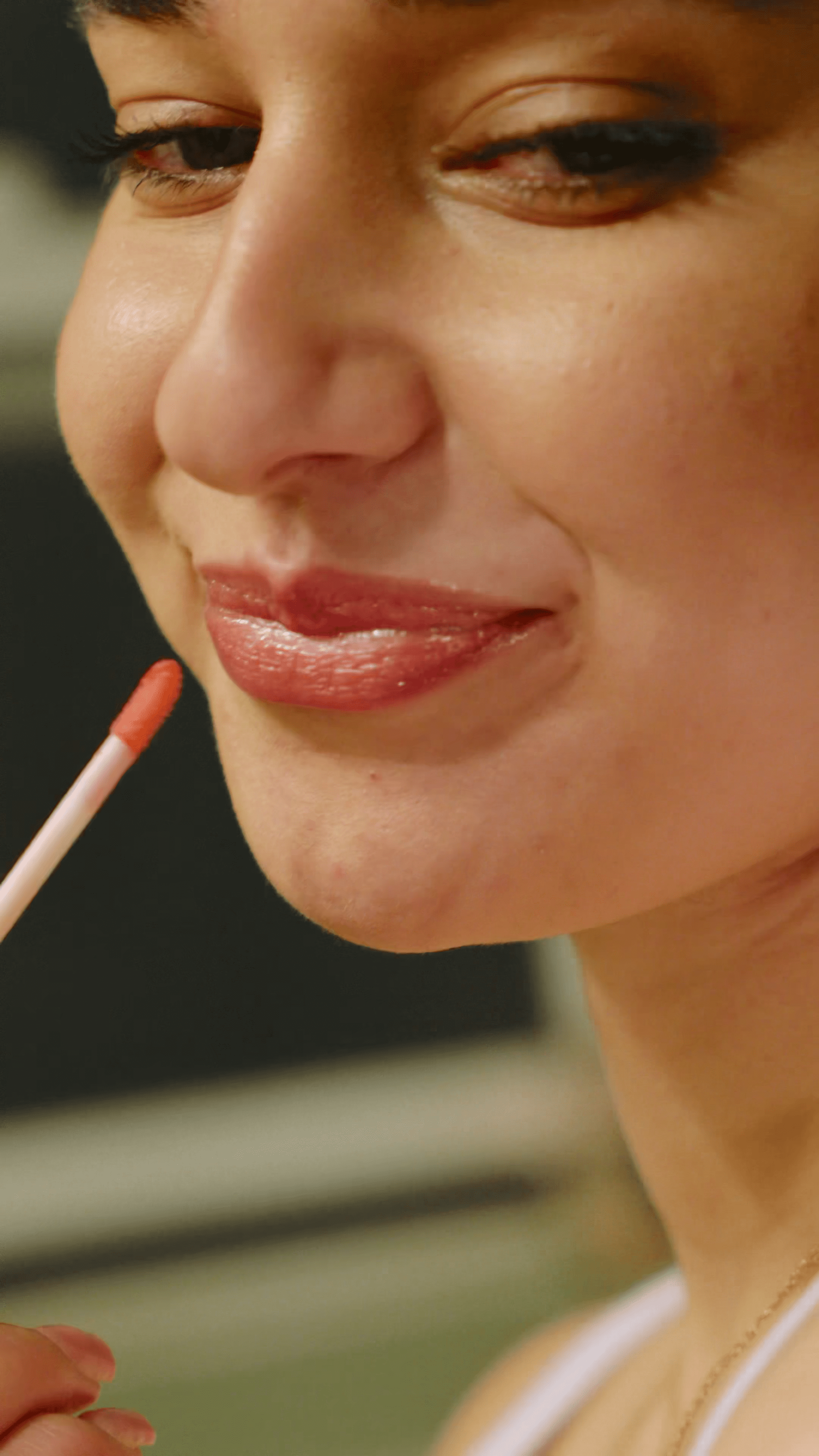 of Argan Lip Gloss, Organic, Moisturizing, Plumping, Clear Red