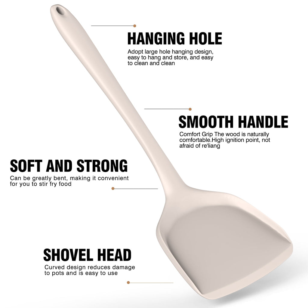 Black Silicone Cooking Utensils Set - 446°F Kitchen Utensils,Turner Tongs,Spatula,Spoon,Brush,Whisk,Kitchen Utensil Gadgets Tools Set for Nonstick Cookware, (BPA Free)