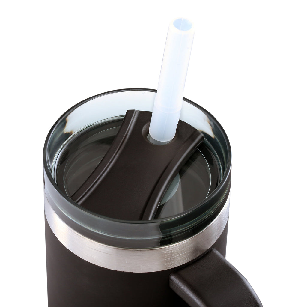 Ozark Trail 18 oz Stainless Steel Insulated Tumbler with Handle, Black