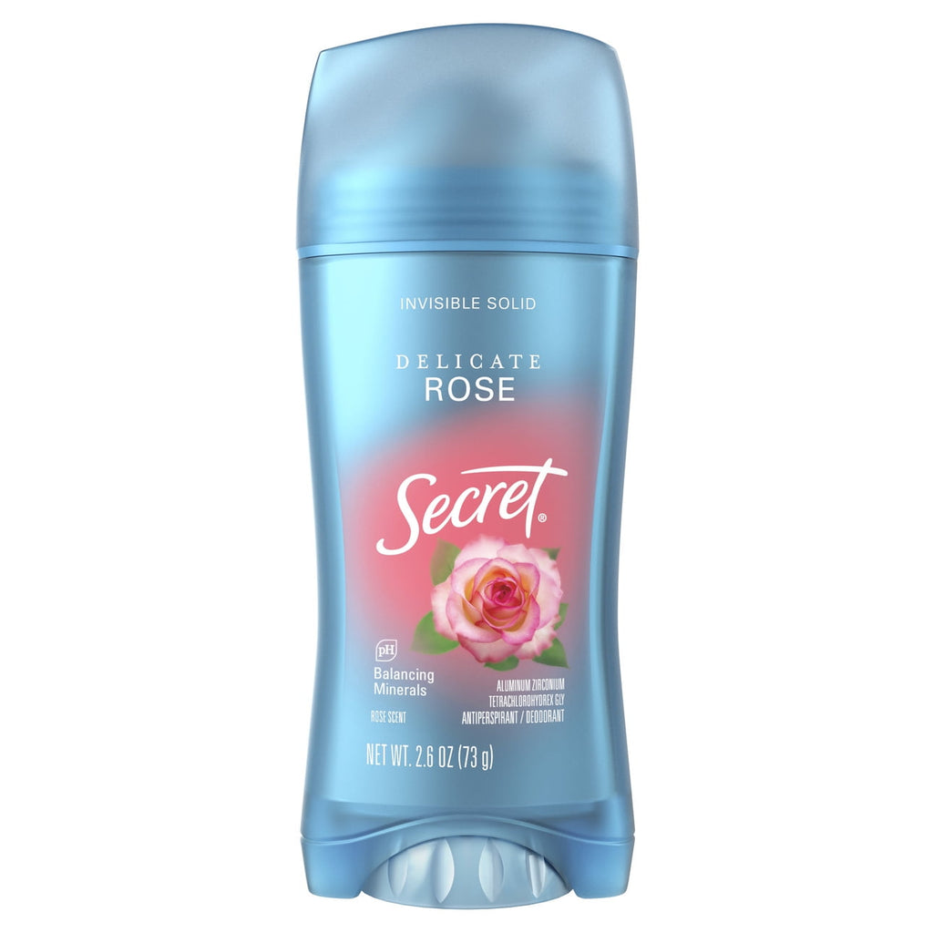 Invisible Solid Antiperspirant Deodorant, Rose Scent, 2.6 oz