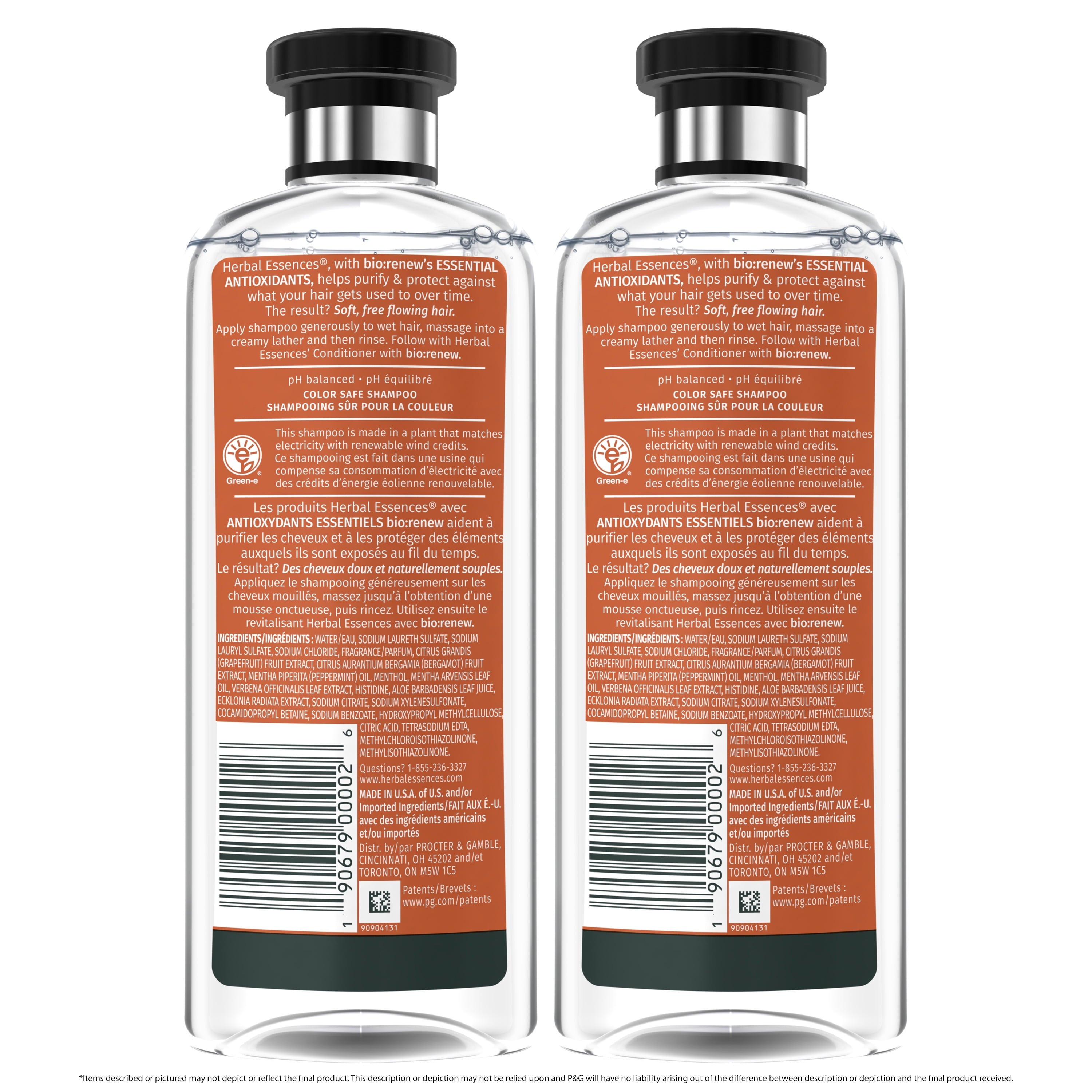 Bio:renew Volume Shampoo, White Grapefruit &amp; Mosa Mint, 2 Pk, 13.5 Fl Oz