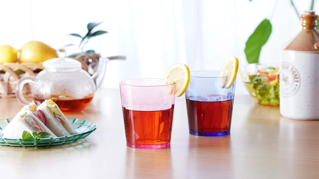 - 13oz Unbreakable Drinking Glasses Set of 6 - - Super Grade Plastic - for Gifts - - Cups Drinkware Tumblers
