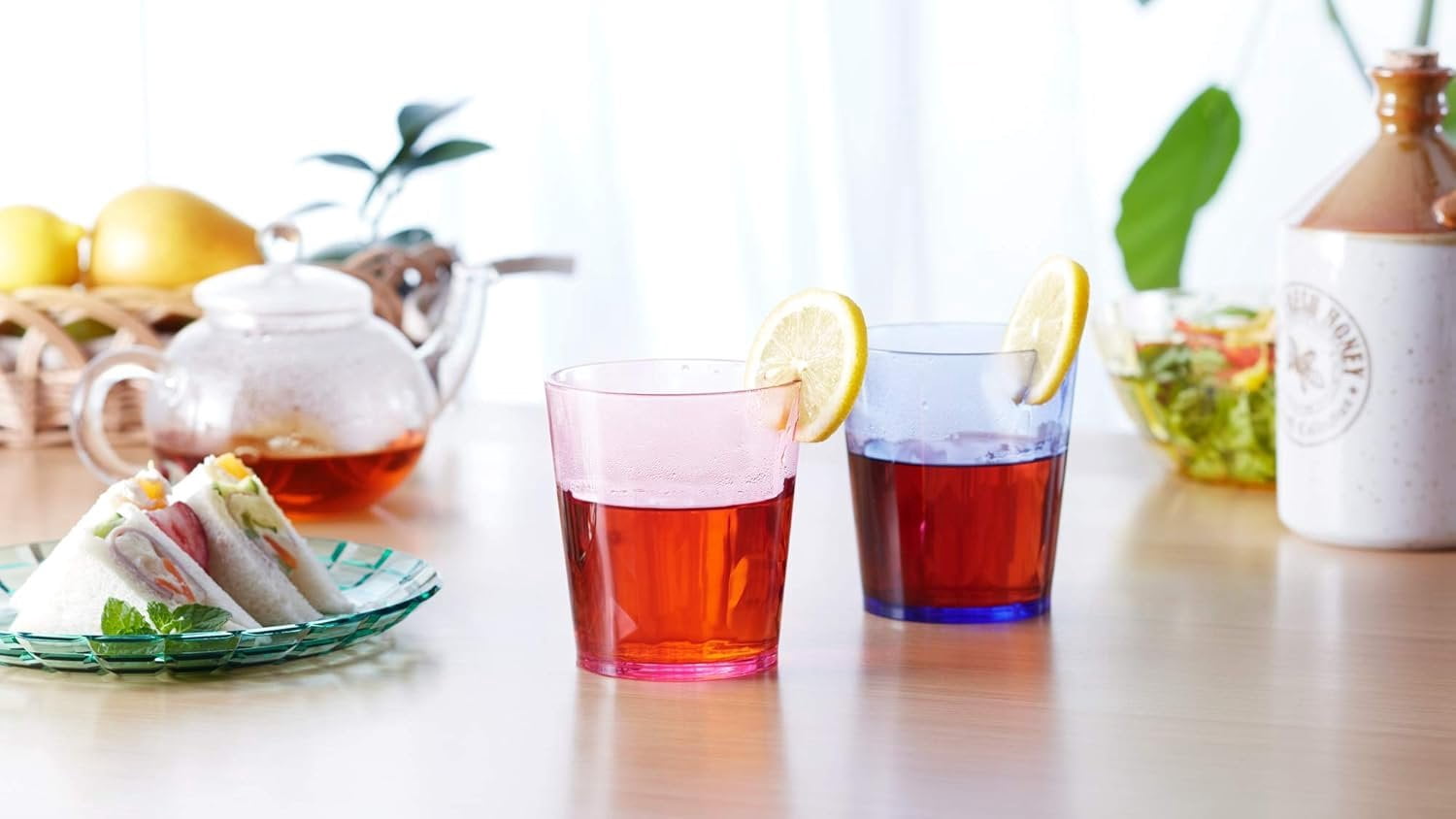 - 13oz Unbreakable Drinking Glasses Set of 6 - - Super Grade Plastic - for Gifts - - Cups Drinkware Tumblers