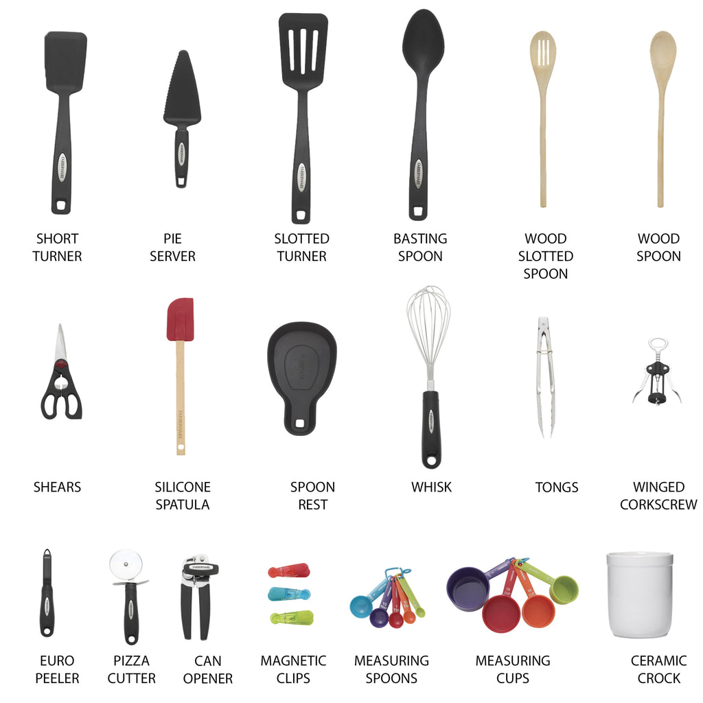 28-Piece Kitchen Utensil &amp; Gadget Set, Multicolor