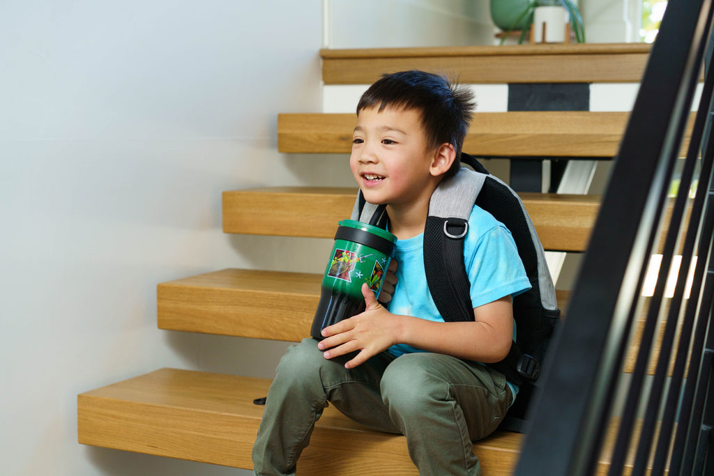 18oz Stitch Kids Straw Handle Tumbler