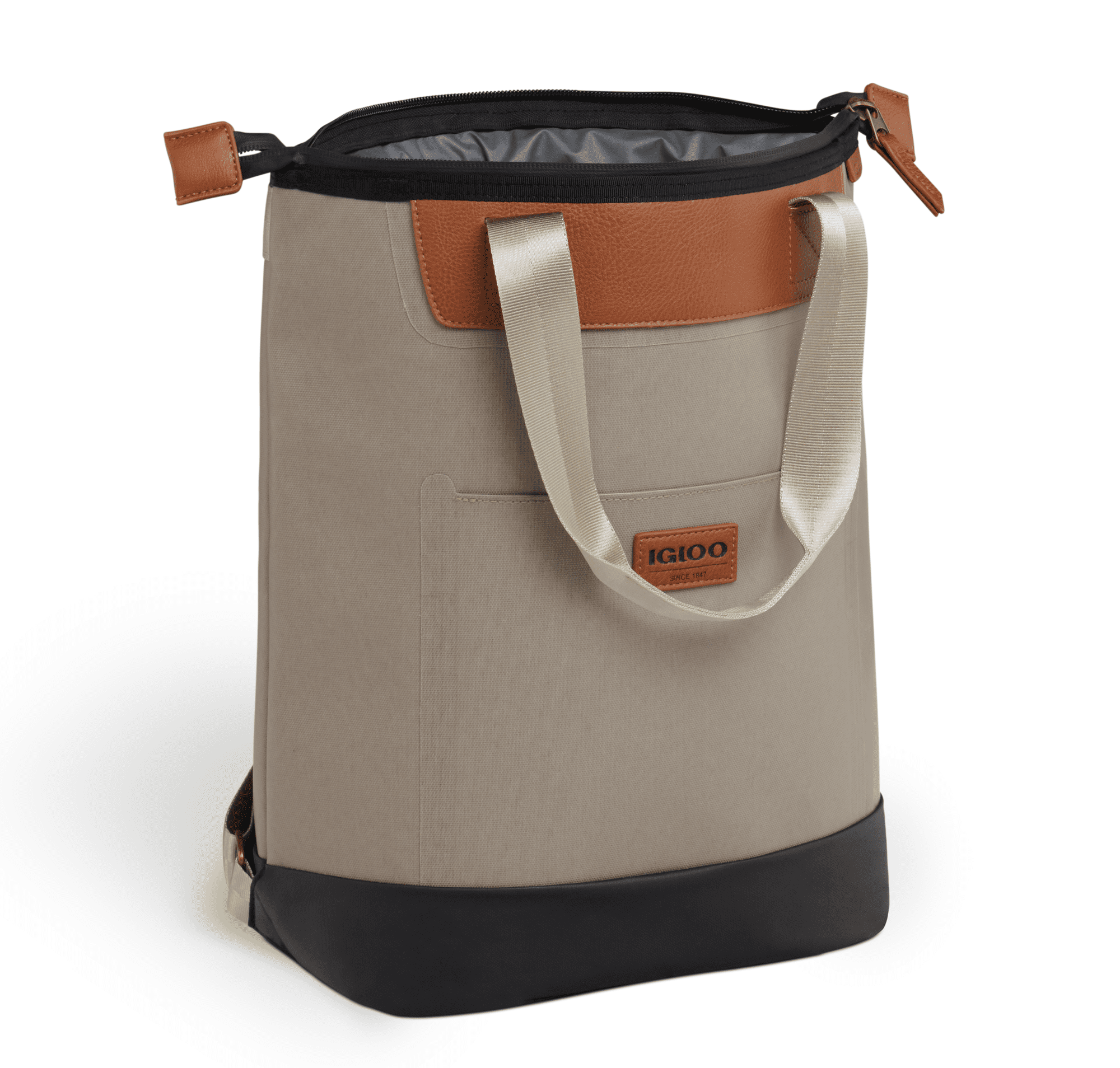 Aura Tote Backpack Soft Sided 16 cans Cooler, Light Green