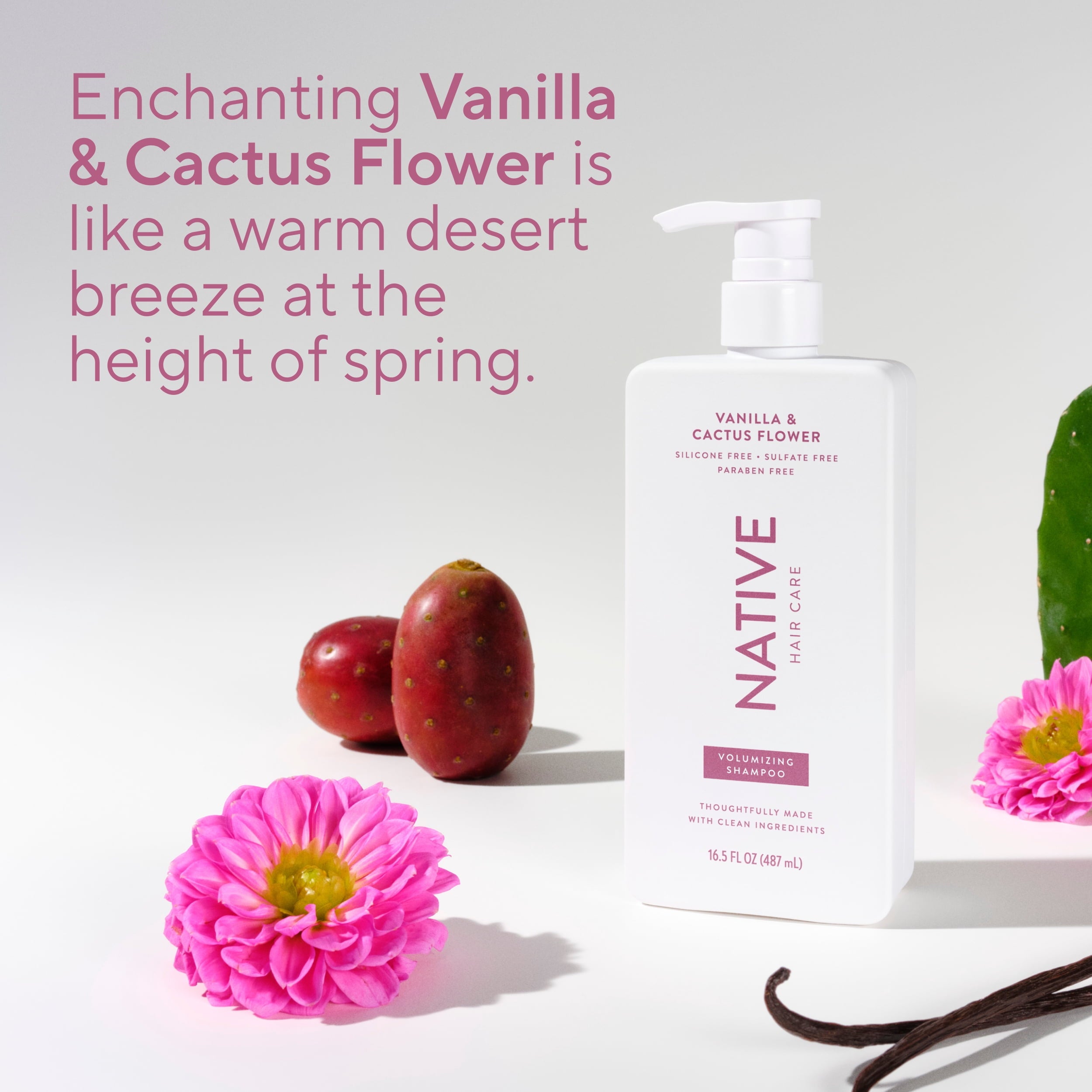 Volumizing Shampoo Vanilla and Cactus Flower 16.5 fl oz
