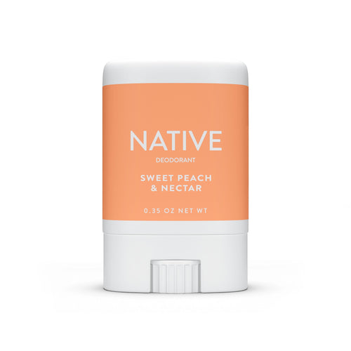 (3 pack) Native Deodorant Sweet Peach &amp; Nectar Mini Travel Size 0.35 oz.