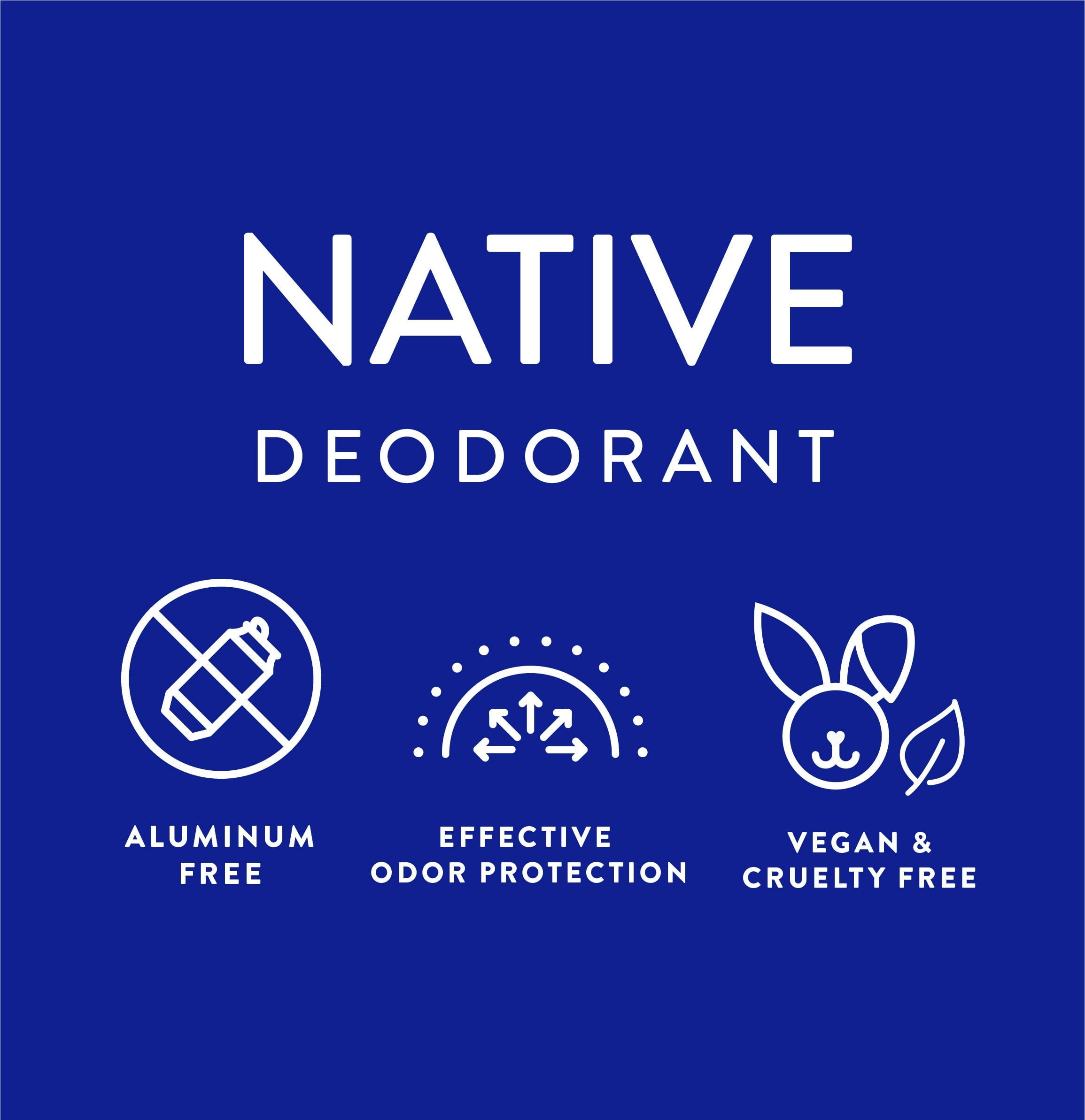 (3 pack) Native Deodorant Sweet Peach &amp; Nectar Mini Travel Size 0.35 oz.
