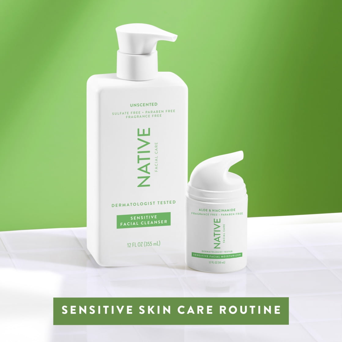 Sensitive Facial Cleanser Unscented Sulfate-Free For All Skin Types 12 oz