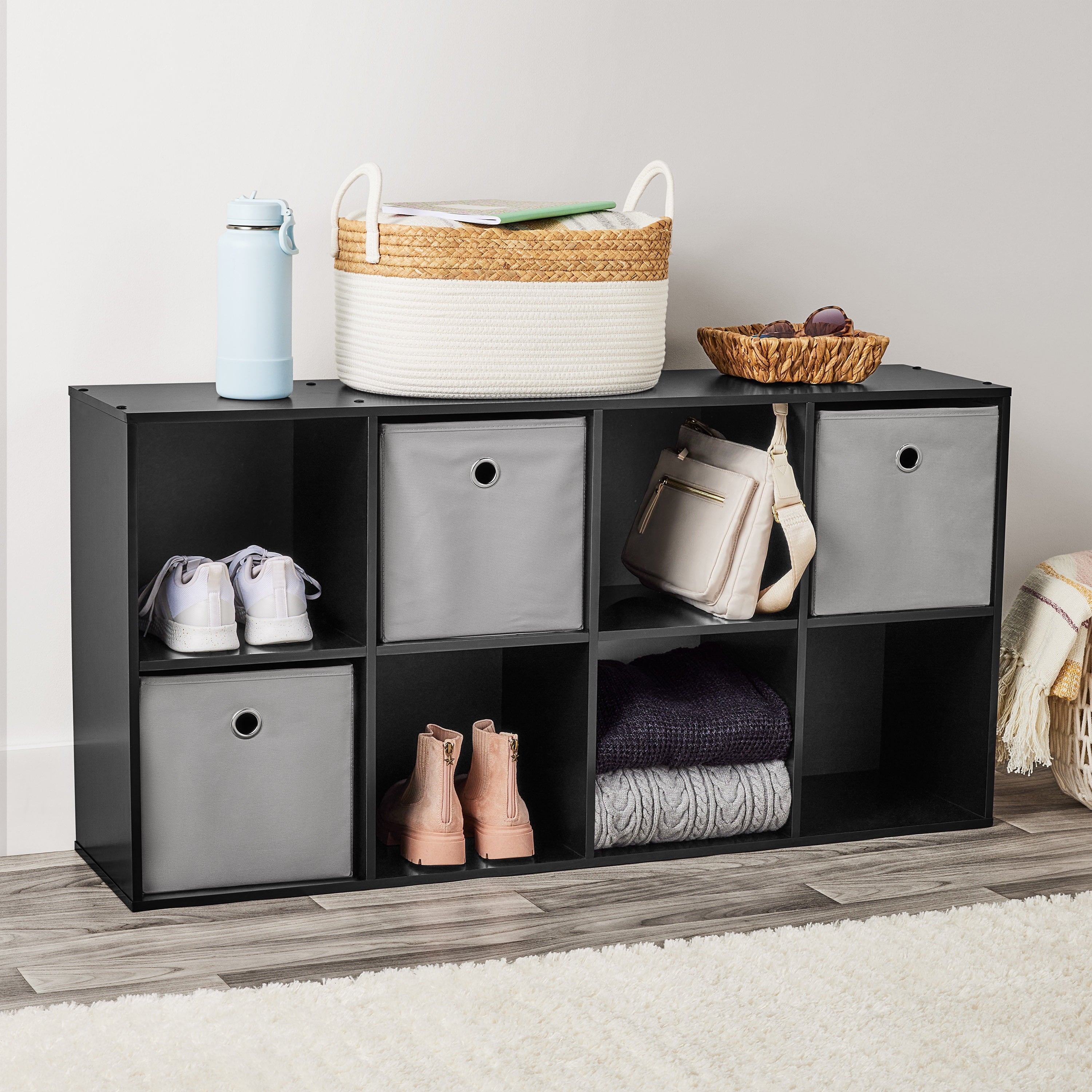 8 Cube Storage Organizer, Black
