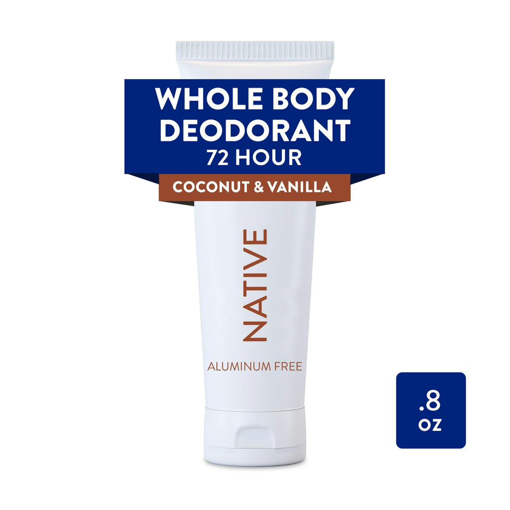 Whole Body Deodorant Invisible Cream, Coconut &amp; Vanilla, Aluminum-Free, 3 oz