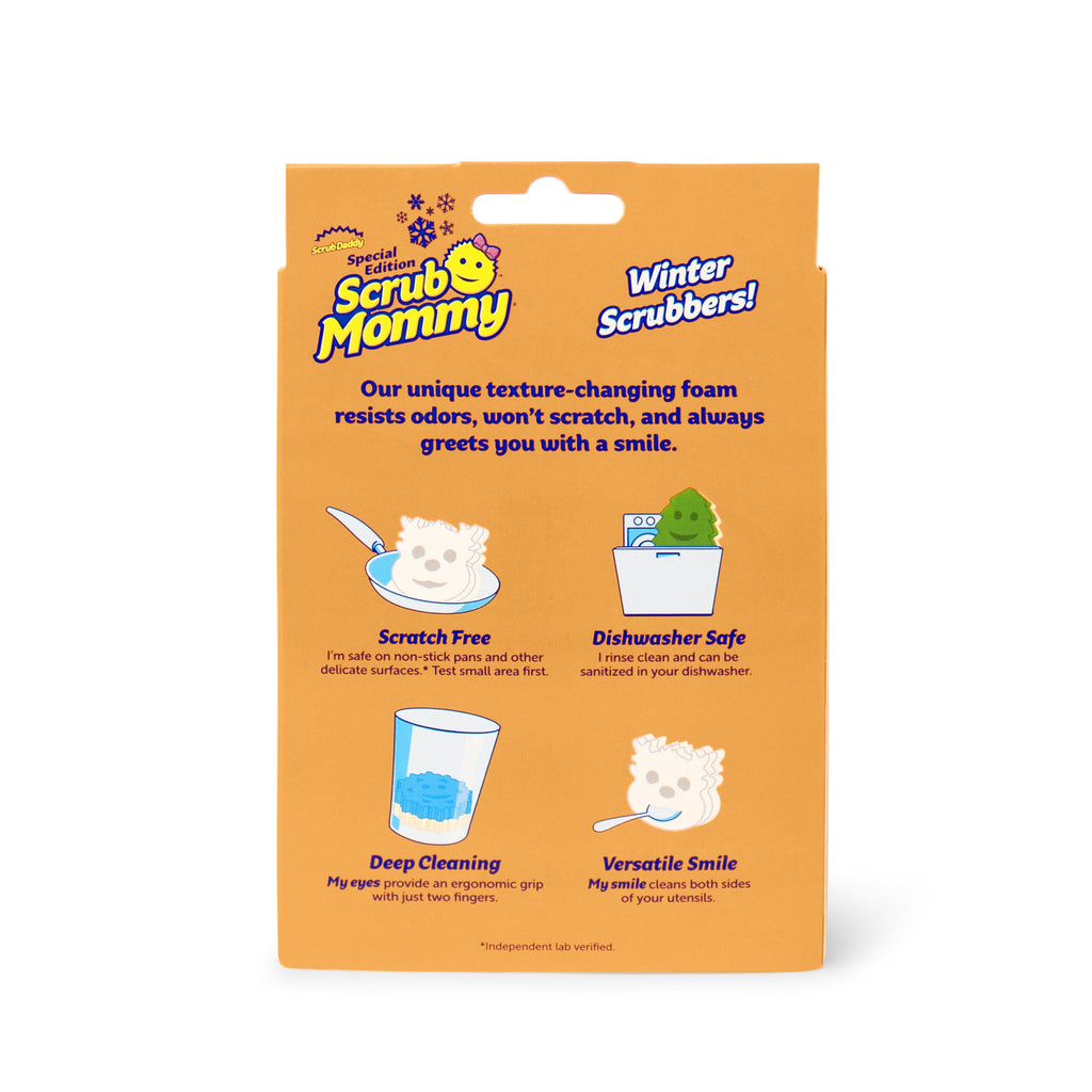 Scrub Mommy Winter Snowflake Non-Scratch Cleaning Sponge
