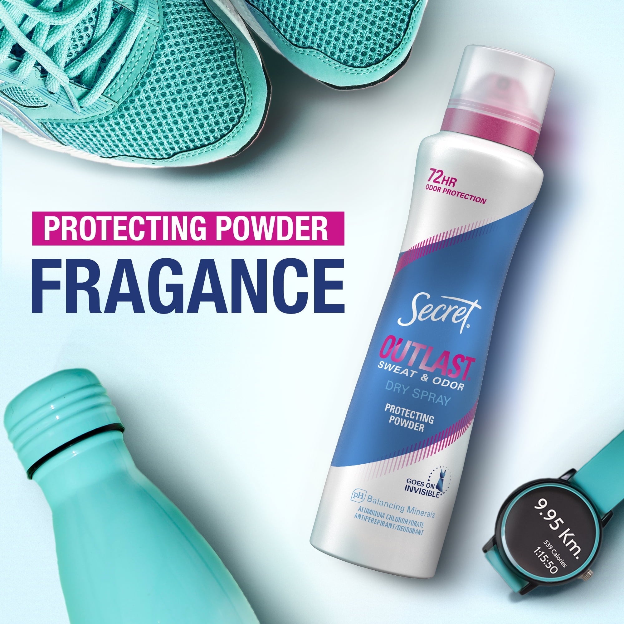 Outlast Dry Spray Antiperspirant Deodorant for Women, Completely Clean 4.1 oz