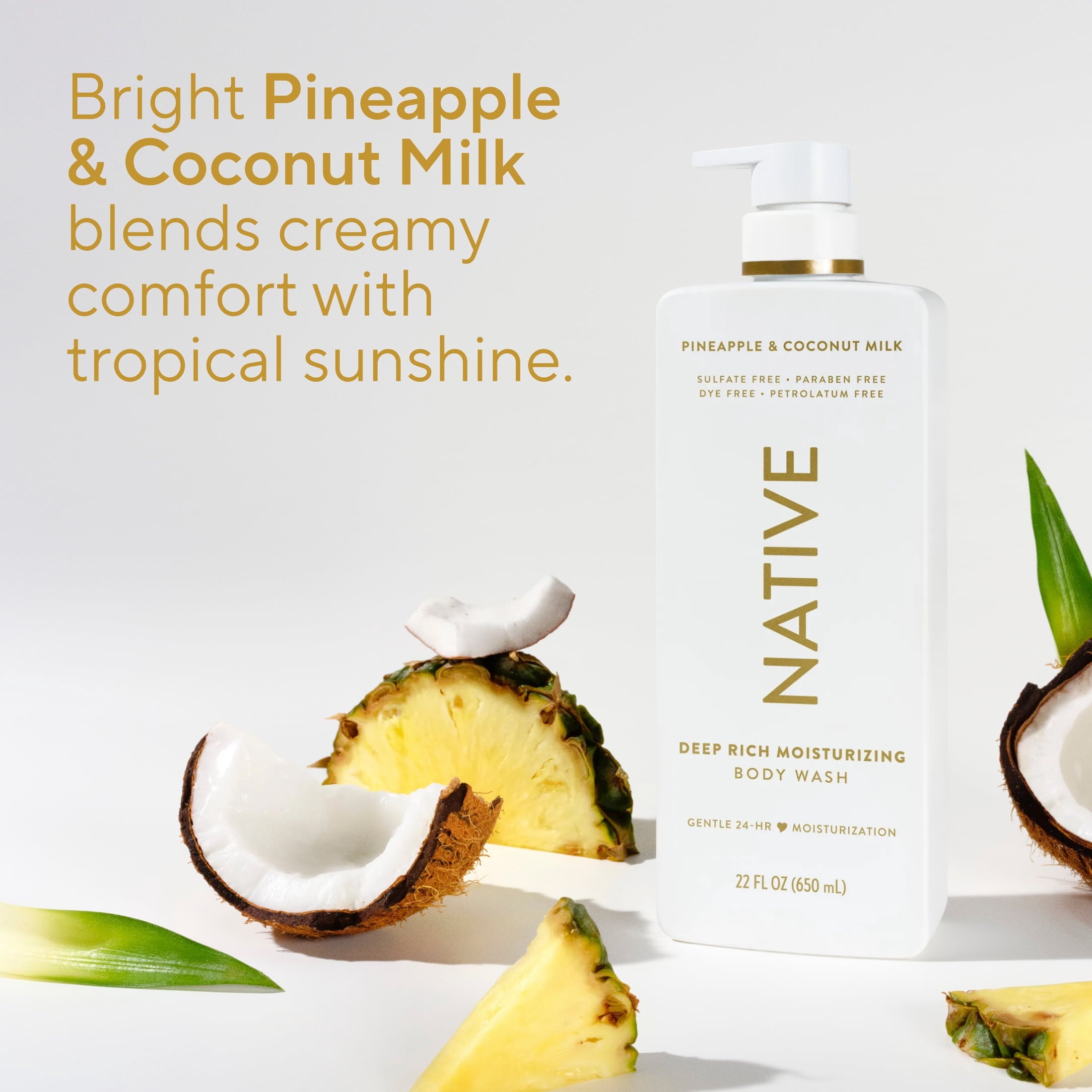 Pineapple &amp; Coconut Milk Moisturizing Body Wash 22 fl oz