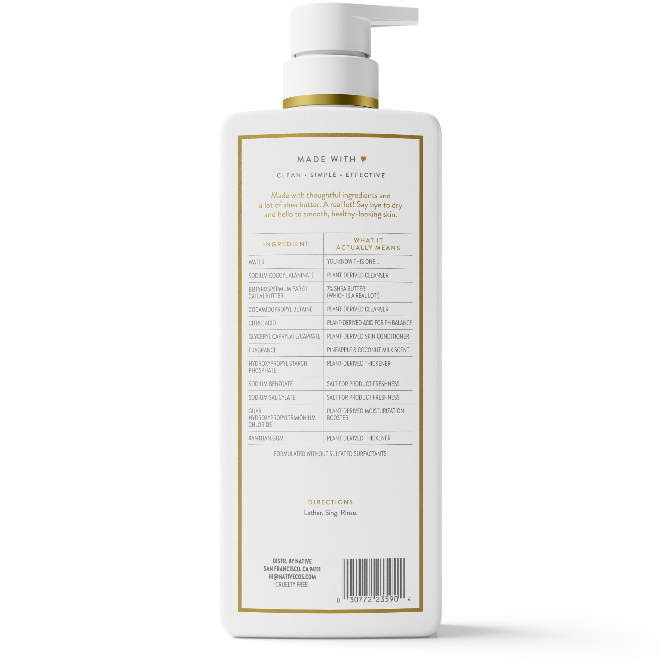 Pineapple &amp; Coconut Milk Moisturizing Body Wash 22 fl oz