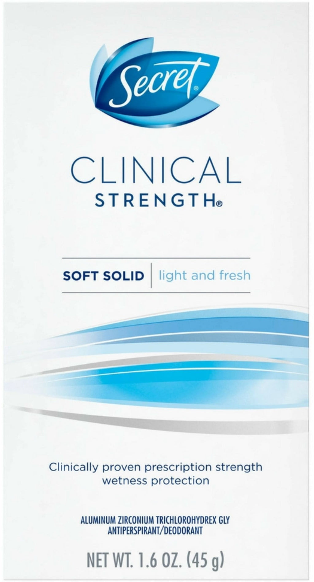 Clinical Strength Anti-Perspirant Deodorant Soft Solid, Light &amp; Fresh Scent 1.60 oz - (Pack of 6)