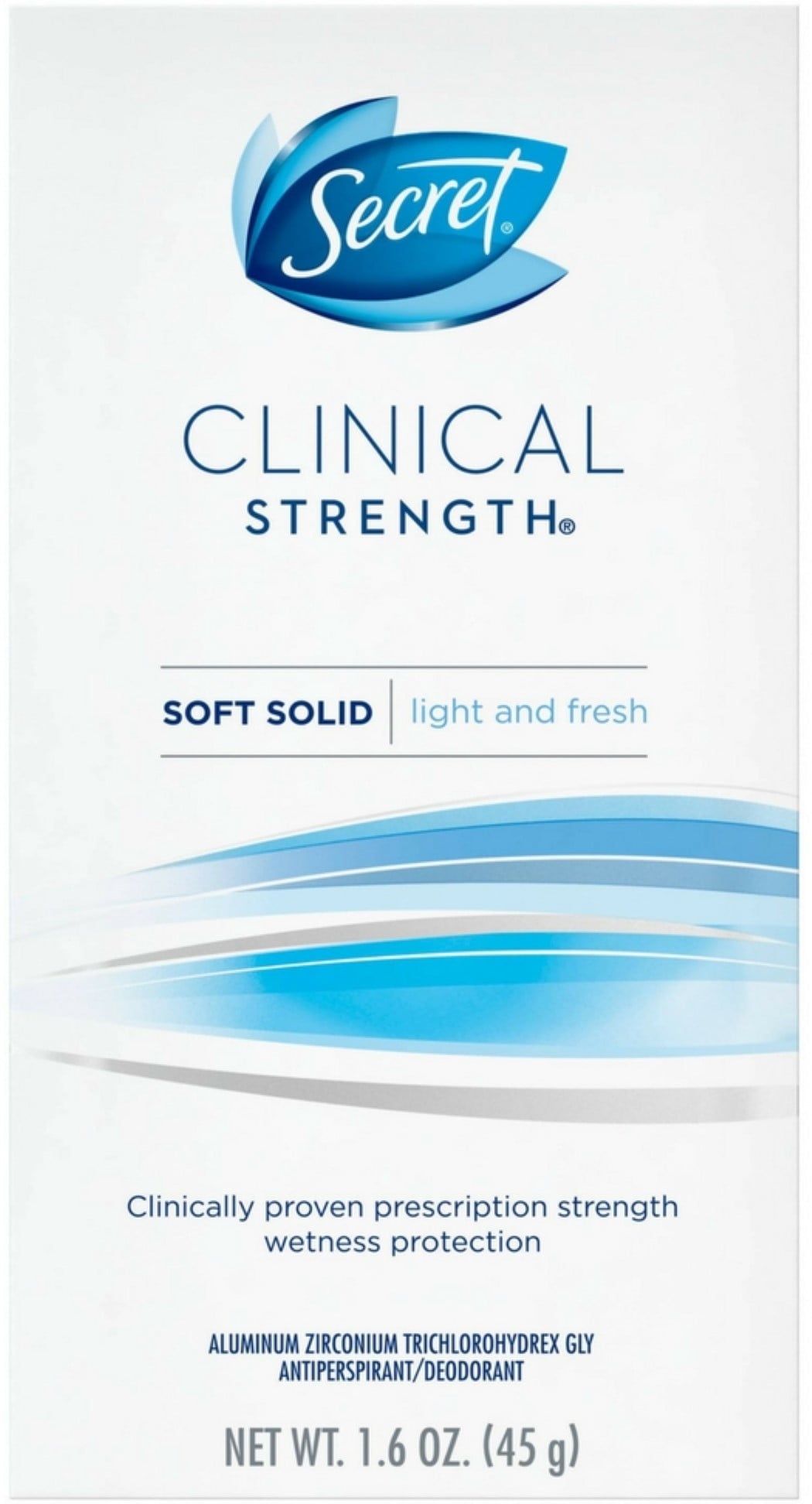 Clinical Strength Anti-Perspirant Deodorant Soft Solid, Light &amp; Fresh Scent 1.60 oz - (Pack of 6)