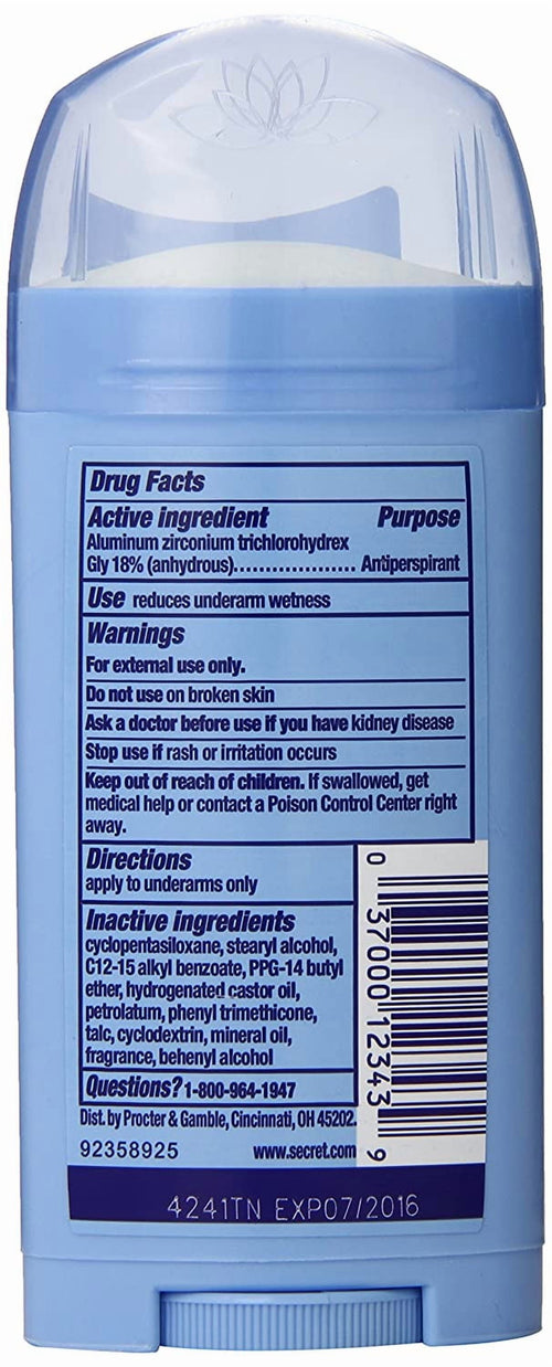 Anti-Perspirant Deodorant, Invisible Solid, Powder Fresh 2.60 oz (Pack of 3)