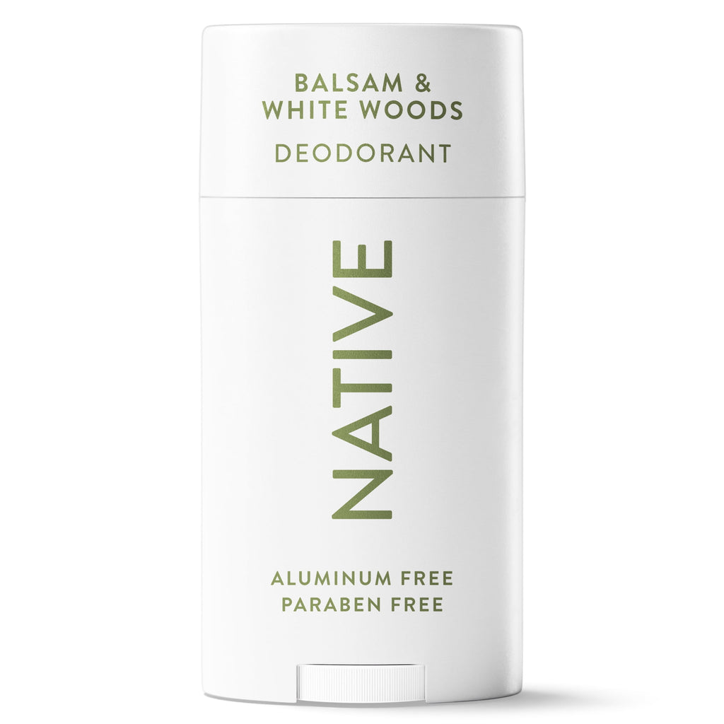 Aluminum Free Deodorant For Men, 72 Hour Solid Deodorant Stick, Balsam &amp; White Woods, 2.65oz