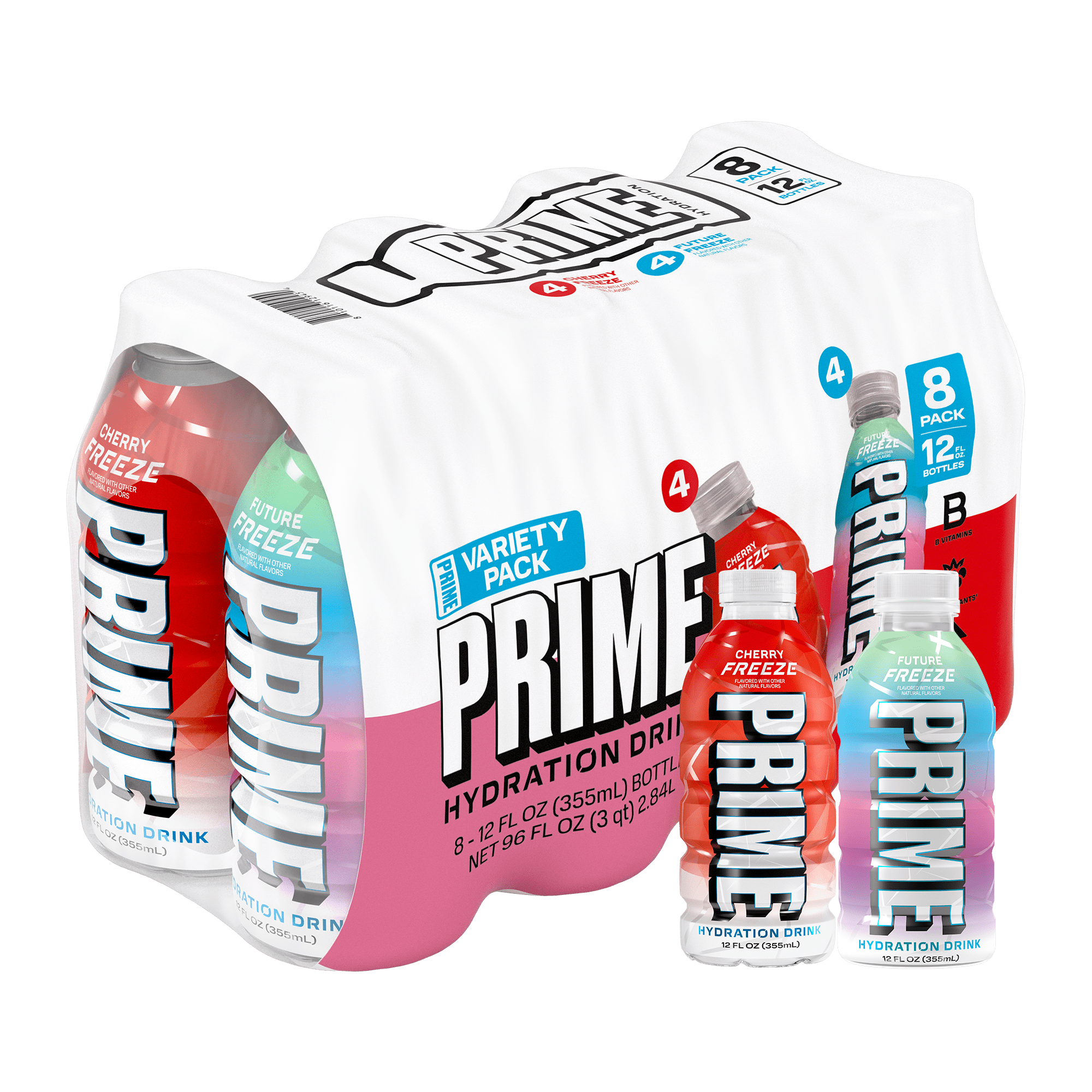 Sports Drink, Duo Pack, Cherry Freeze, Berry Freeze, 12 fl oz, 8 Pack, Bottles