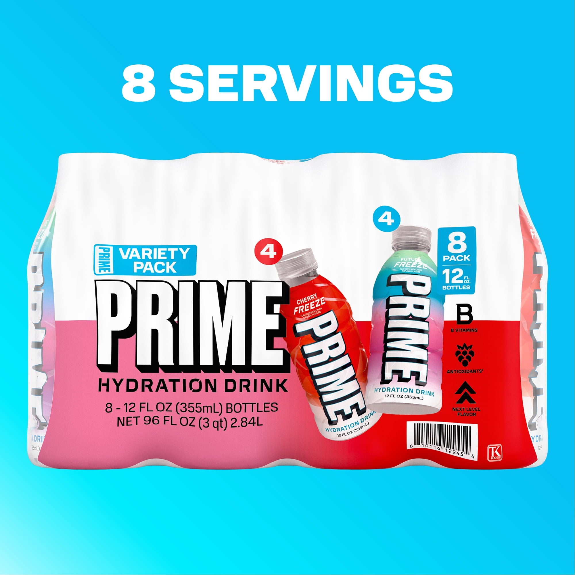 Sports Drink, Duo Pack, Cherry Freeze, Berry Freeze, 12 fl oz, 8 Pack, Bottles