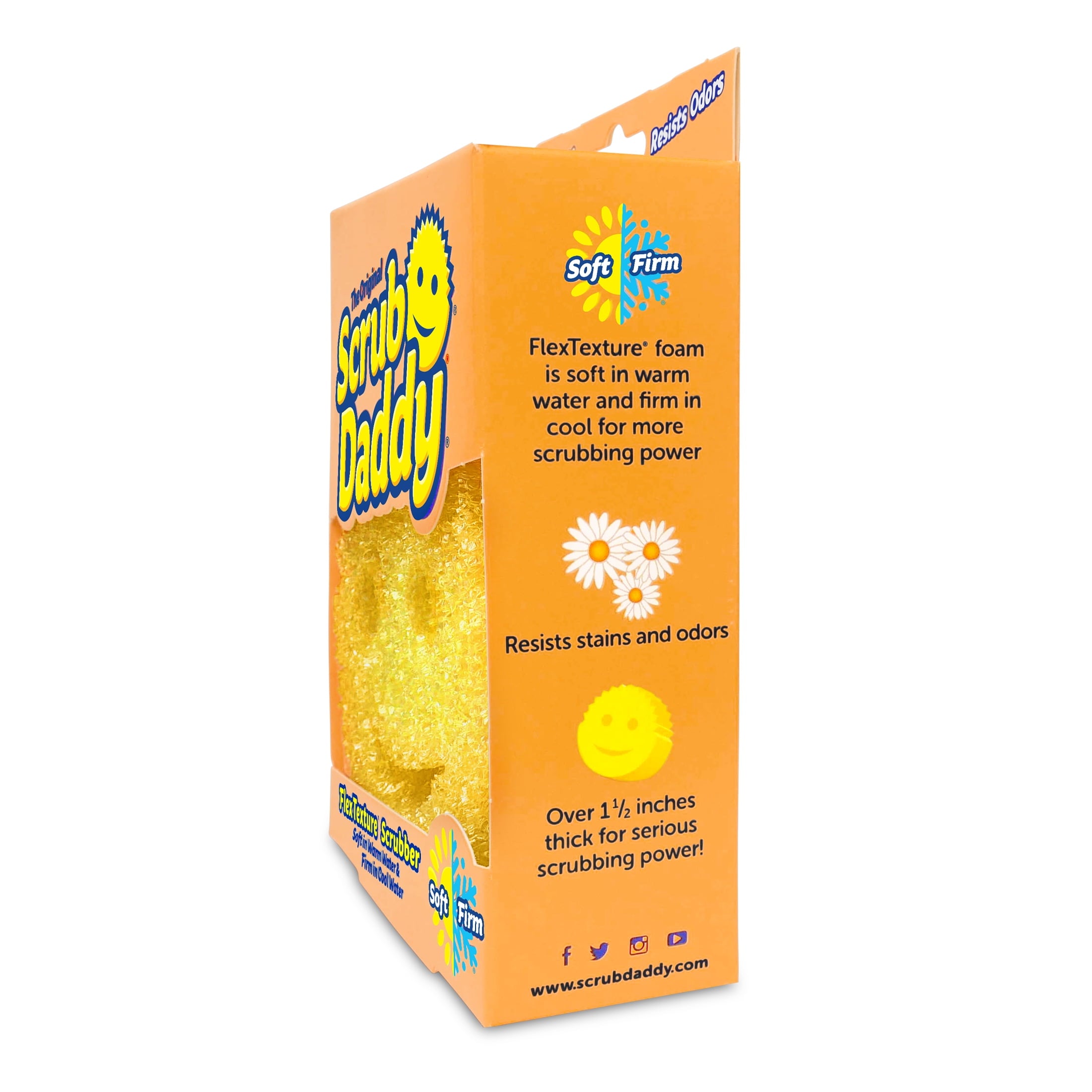 (3 pack) Scrub Daddy Original Sponge Scratch-Free Dish Scrubber, Kitchen &amp; Bath Cleaning Supplies. Scrubbies &amp; Esponjas De Fregar Platos