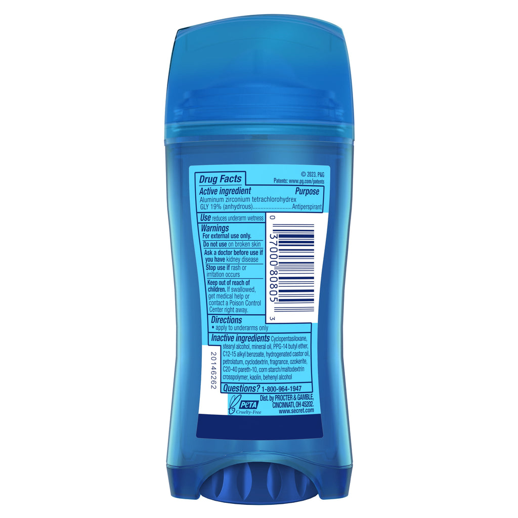 Outlast Invisible Solid Antiperspirant Deodorant, Completly Clean, 72 Hr Sweat &amp; Odor Protection, 2.6 oz