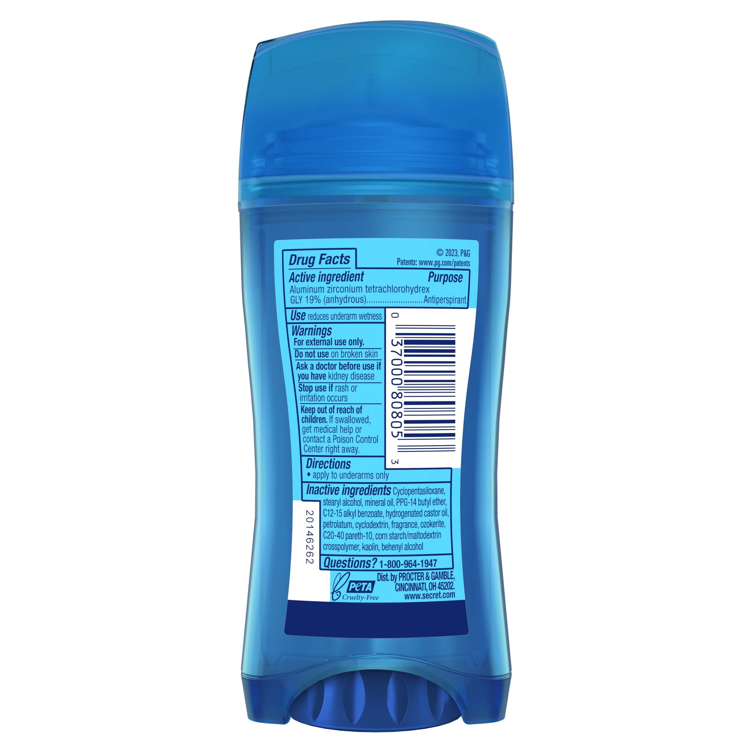 Outlast Invisible Solid Antiperspirant Deodorant, Completly Clean, 72 Hr Sweat &amp; Odor Protection, 2.6 oz