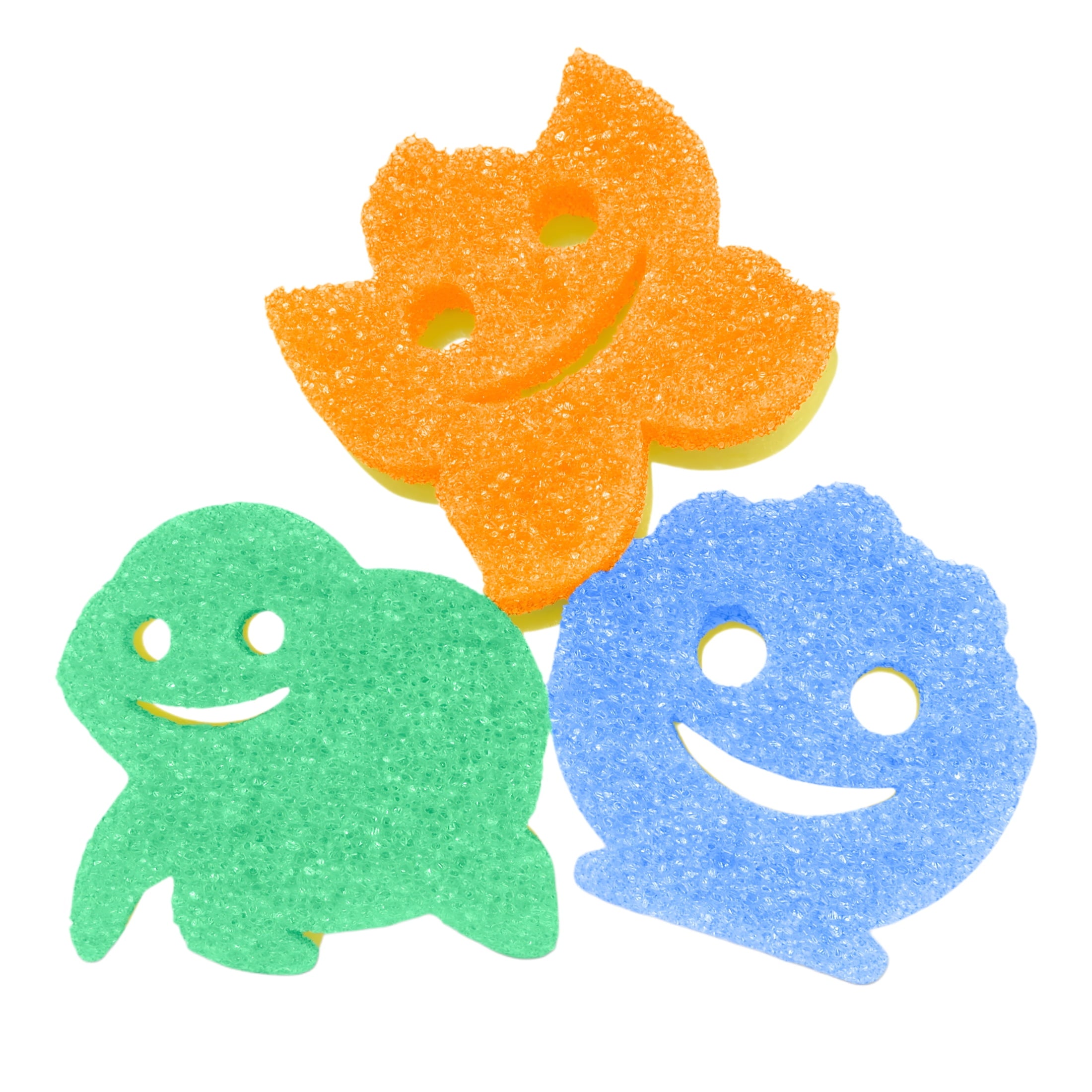 Scrub Mommy Summer Shapes Non-Scratch Cleaning Sponge, 3 Count