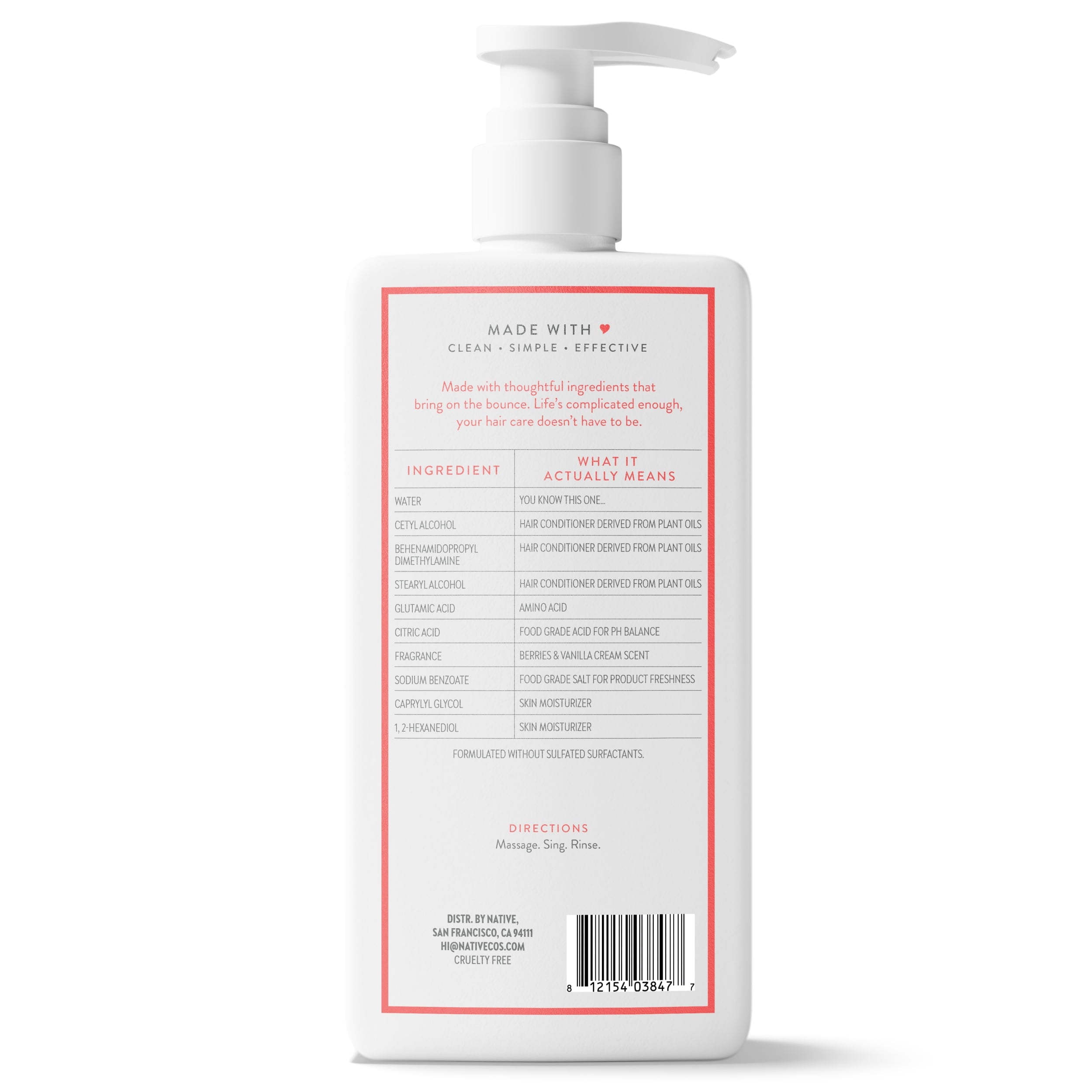 Volumizing Conditioner Berries and Vanilla Cream 16.5 fl oz