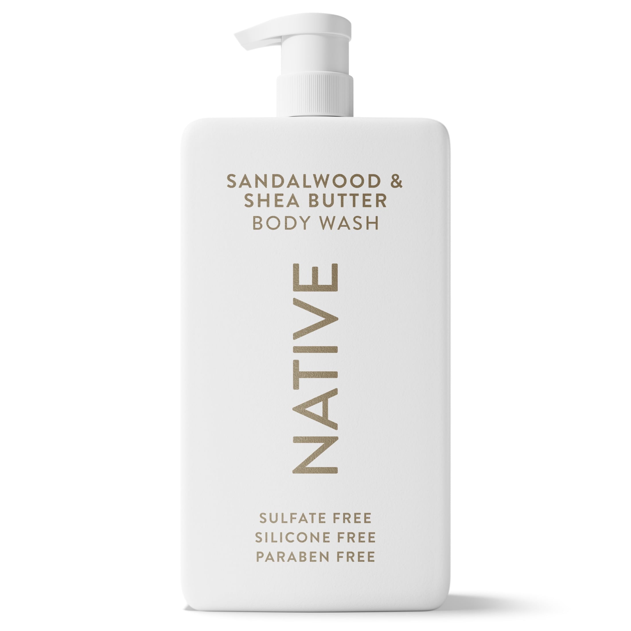Body Wash, Sandalwood &amp; Shea Butter, Sulfate Free, Naturally Derived Ingredients, 24hr Freshness, for Women &amp; Men, 36 fl oz
