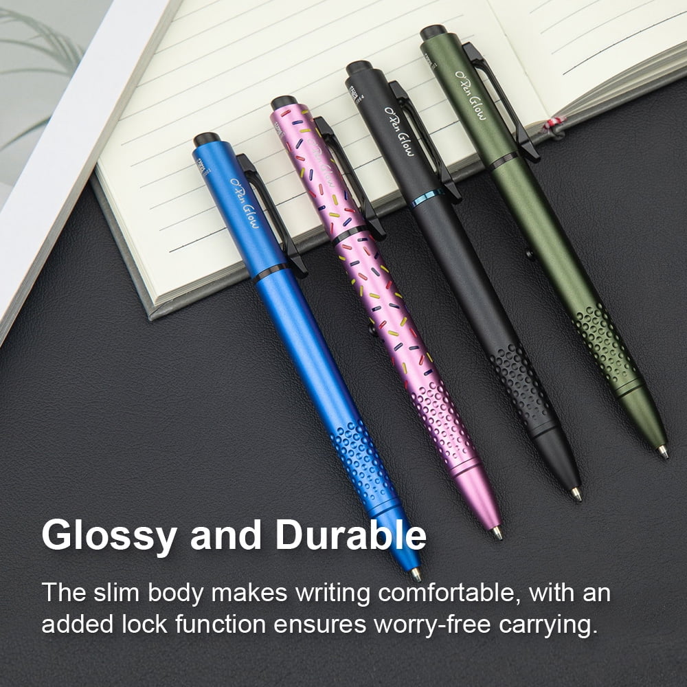 O'Pen Glow EDC Pen Light, 120 Lumens with Green Beam, Rechargeable LED Flashlight for Outdoor Uses, Writing, Adventure, Professional Business Gift(OD Green)