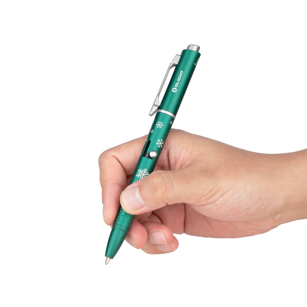 O'Pen Glow EDC Pen Light, 120 Lumens with Green Beam, Rechargeable LED Flashlight for Outdoor Uses, Writing, Adventure, Professional Business Gift(OD Green)