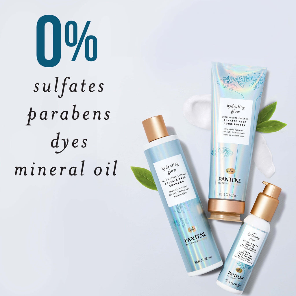Shampoo and Conditioner Hydrating Glow, Sulfate-free with Baobab Essence, 9.6 fl oz+ 8 fl oz