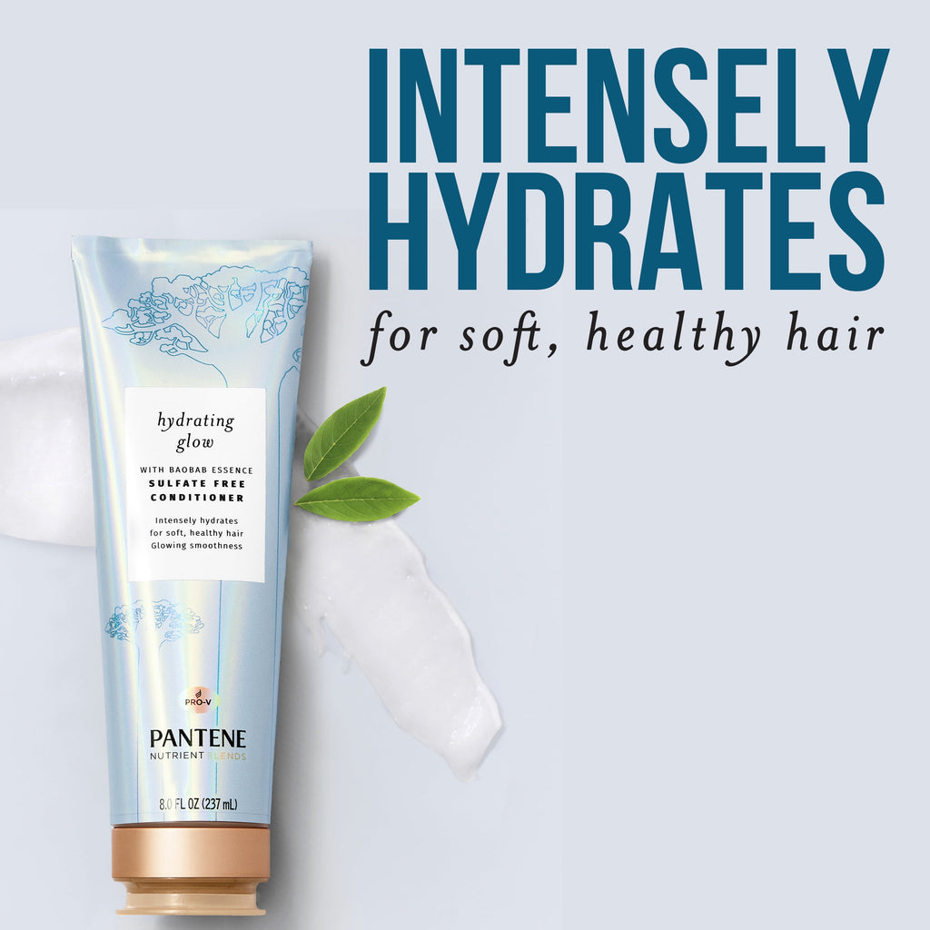 Shampoo and Conditioner Hydrating Glow, Sulfate-free with Baobab Essence, 9.6 fl oz+ 8 fl oz
