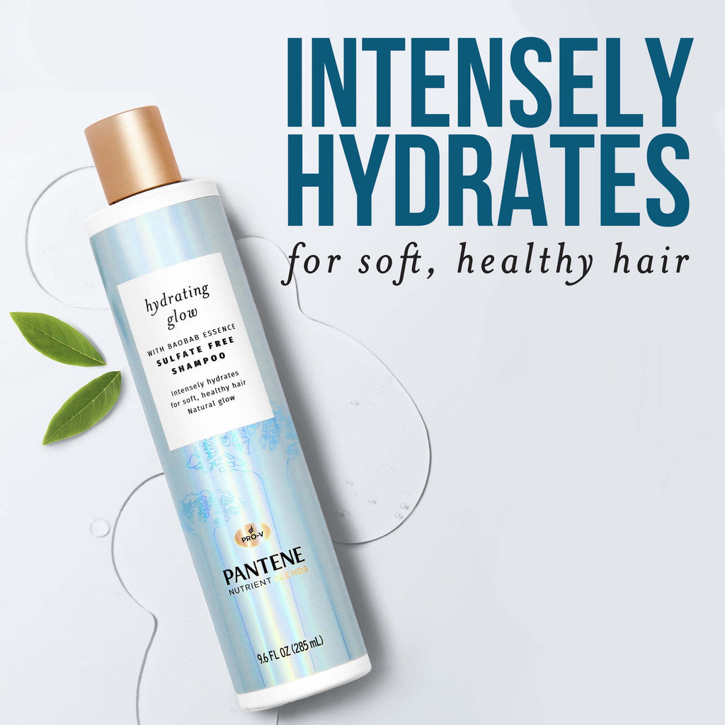 Shampoo and Conditioner Hydrating Glow, Sulfate-free with Baobab Essence, 9.6 fl oz+ 8 fl oz
