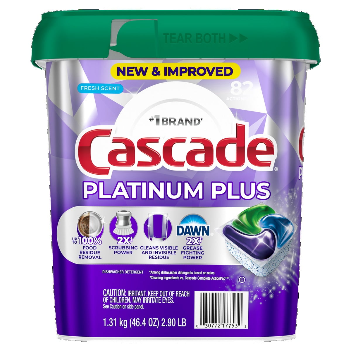 Platinum Plus Actionpacs, Fresh Scent, 82 Count