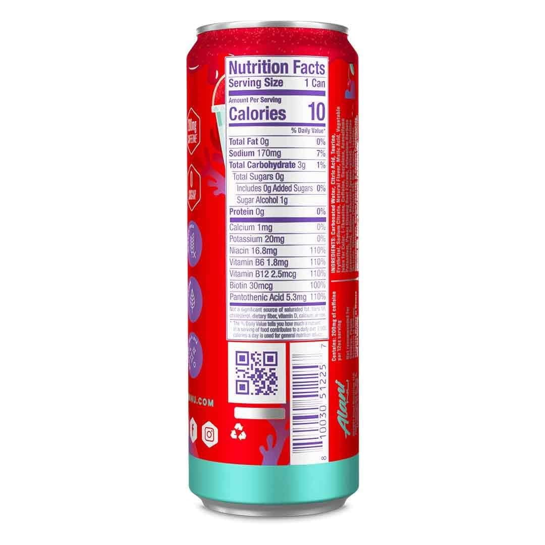 New Alani Energy Drink Variety Pack Pink Slush, Blue Slush, Cherry Slush, Orange Kiss, Winter Wonderland, Dream Float, Sugar-Free, 12 fl oz Low-Calorie Energy Boost Drink (Pack of 6)
